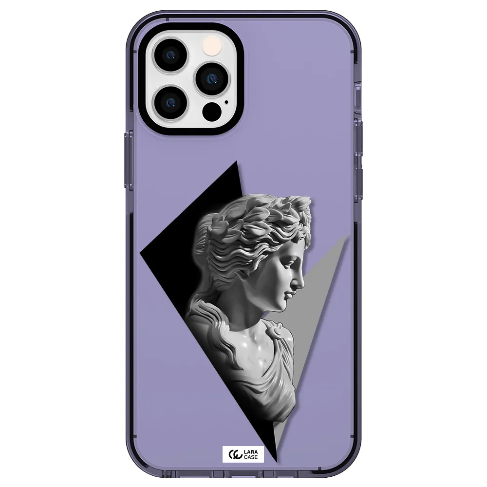 a close-up of a statue Apple iPhone 12 pro impact Lilac Case