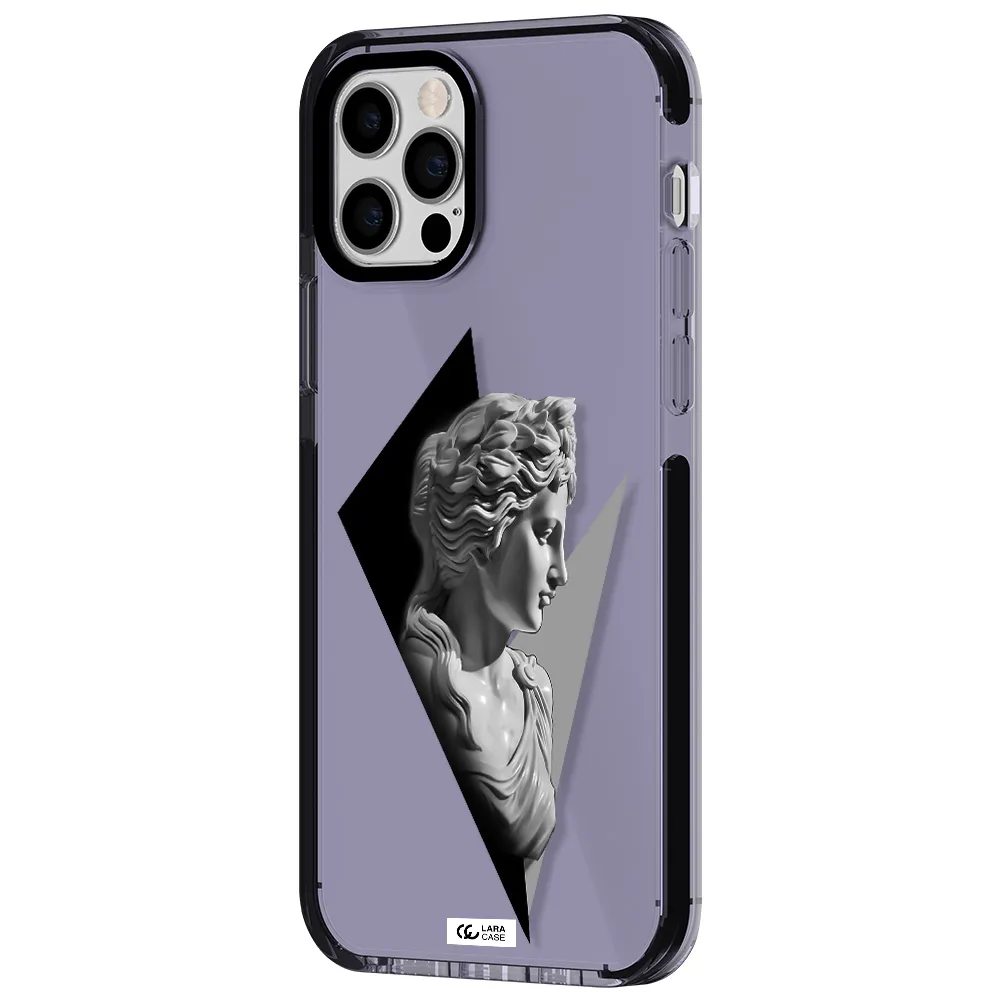 a close-up of a statue Apple iPhone 12 pro impact Lilac Case
