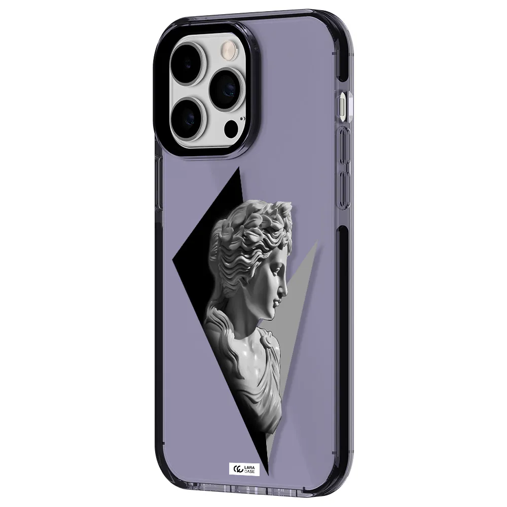 a close-up of a statue Apple iPhone 14 pro max impact Lilac Case