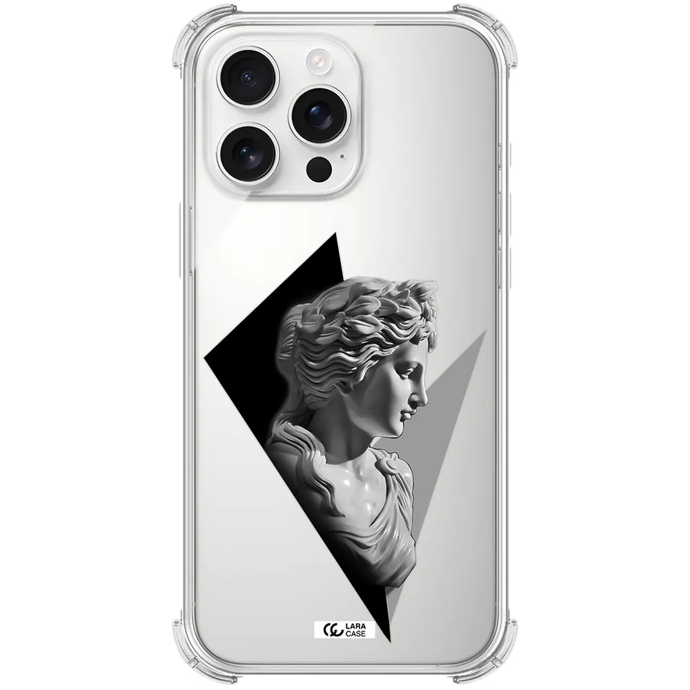 A Close-Up Of A Statue Apple Iphone 16 Pro Max Clear Pc Case