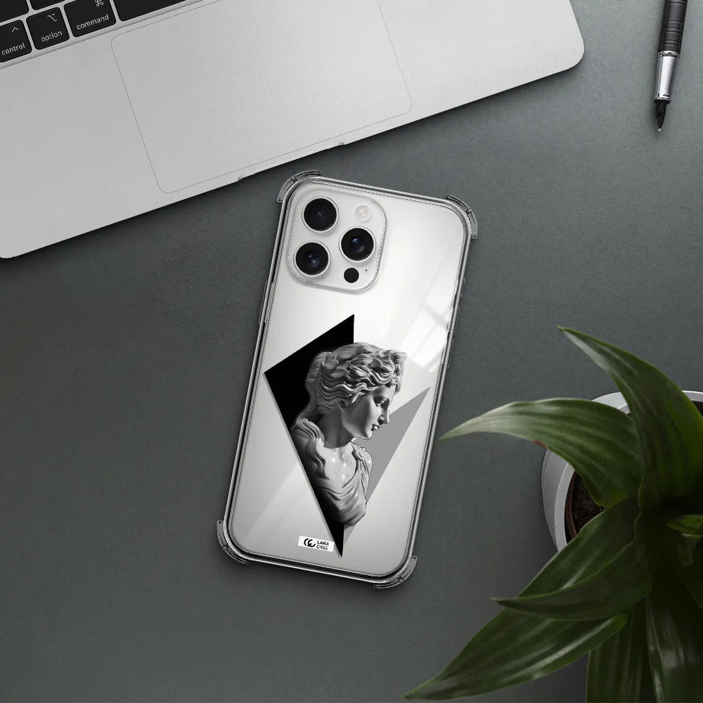 A Close-Up Of A Statue Apple Iphone 16 Pro Max Clear Pc Case