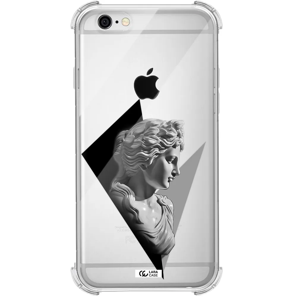 a close-up of a statue Apple iPhone 6 Clear PC Case