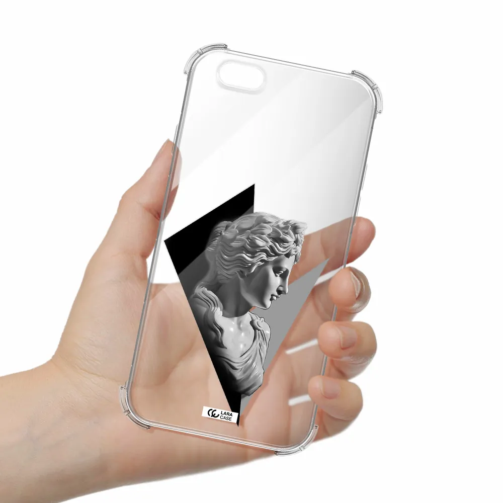 a close-up of a statue Apple iPhone 6 Clear PC Case