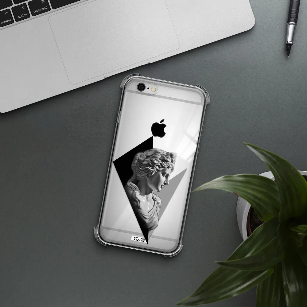 a close-up of a statue Apple iPhone 6 Clear PC Case