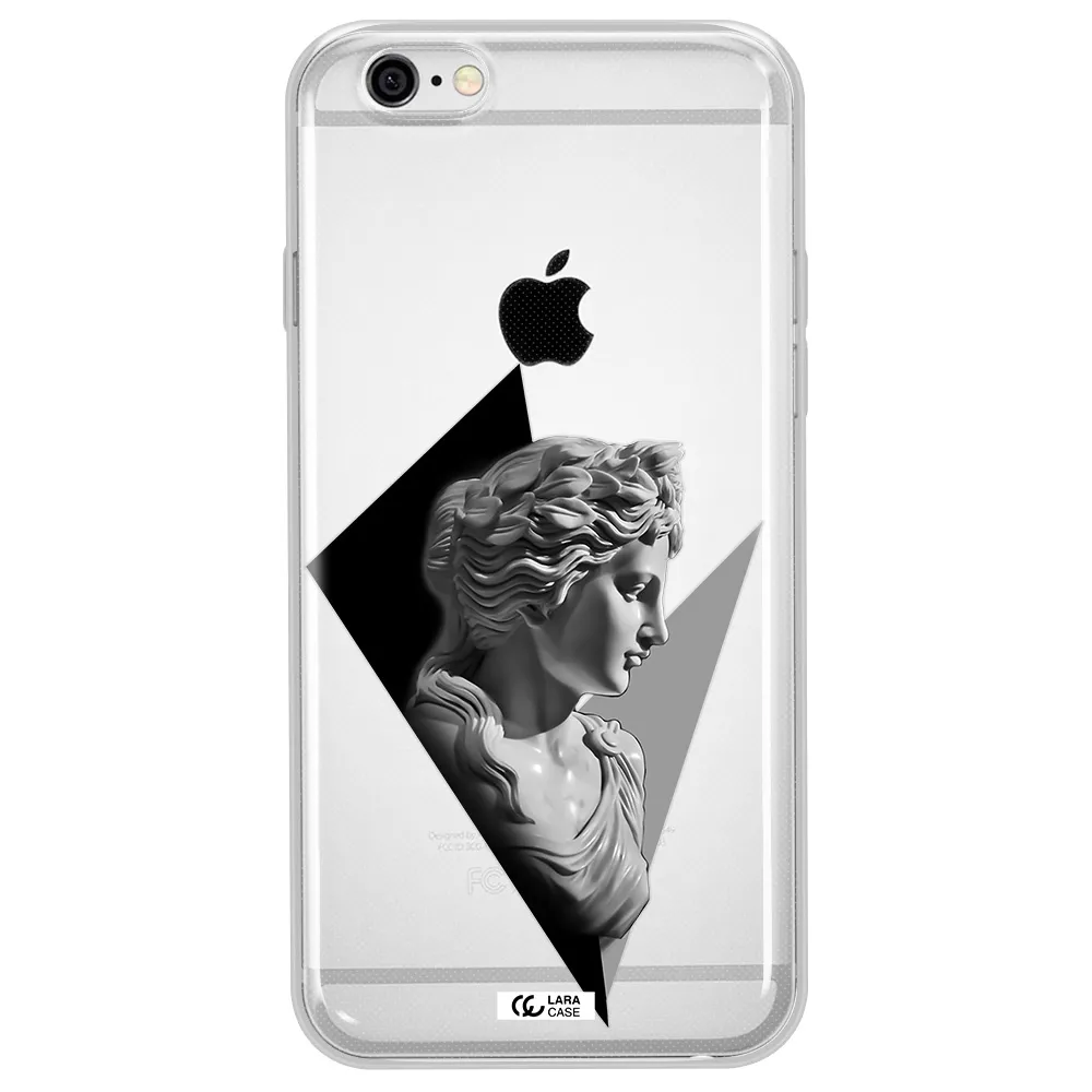 a close-up of a statue Apple iPhone 6 plus Clear TPU Case