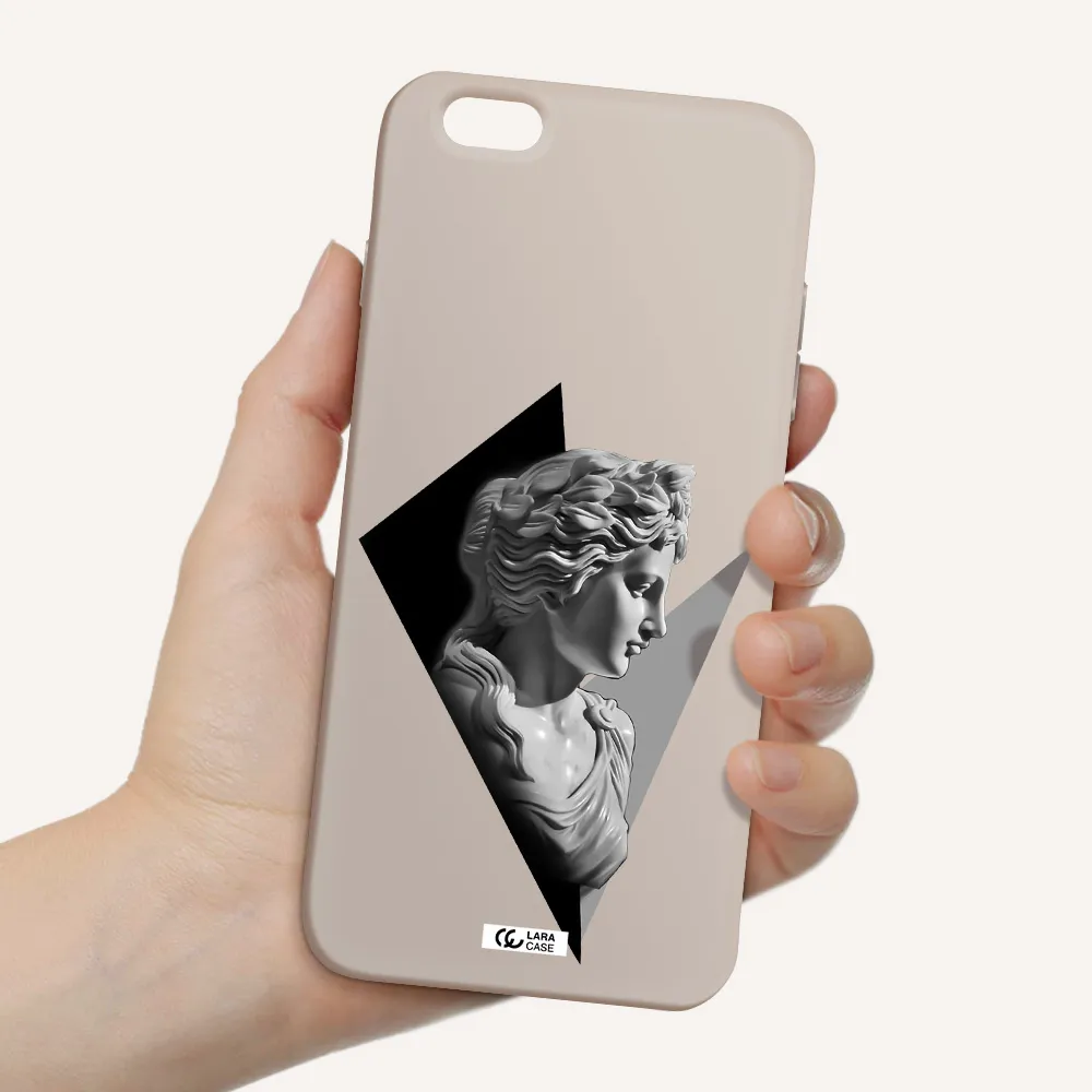 a close-up of a statue Apple iPhone 6 plus Silicone Stone Case