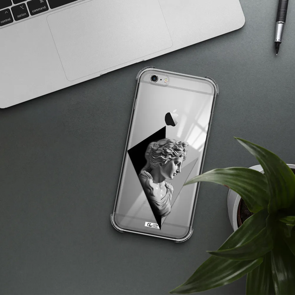 a close-up of a statue Apple iPhone 6 s plus Clear PC Case