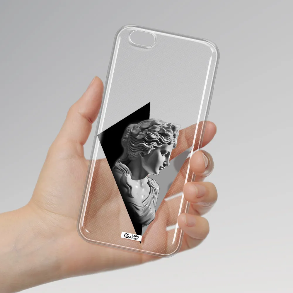 a close-up of a statue Apple iPhone 6 s plus Clear TPU Case