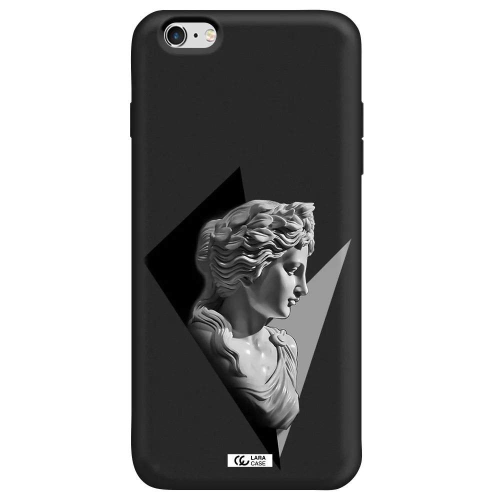 a close-up of a statue Apple iPhone 6 s plus Silicone black Case