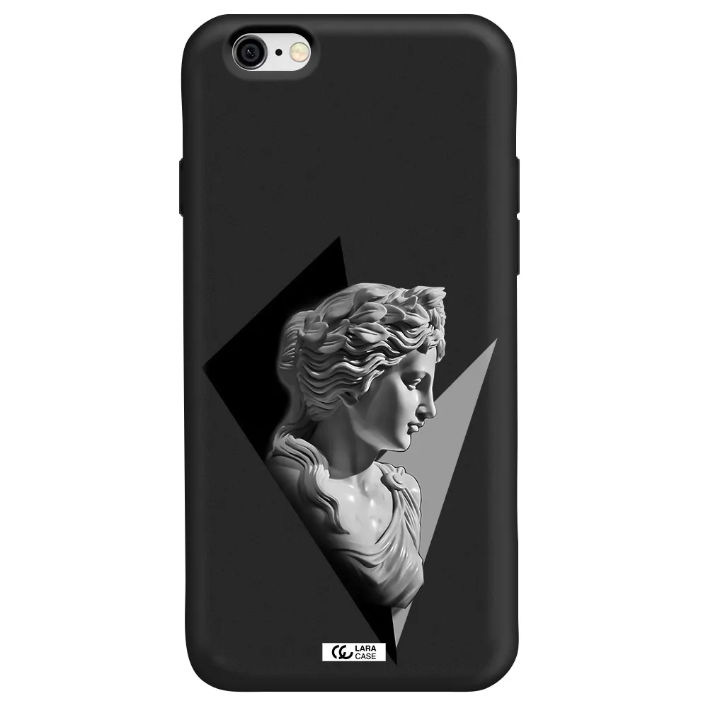 a close-up of a statue Apple iPhone 6 Silicone black Case
