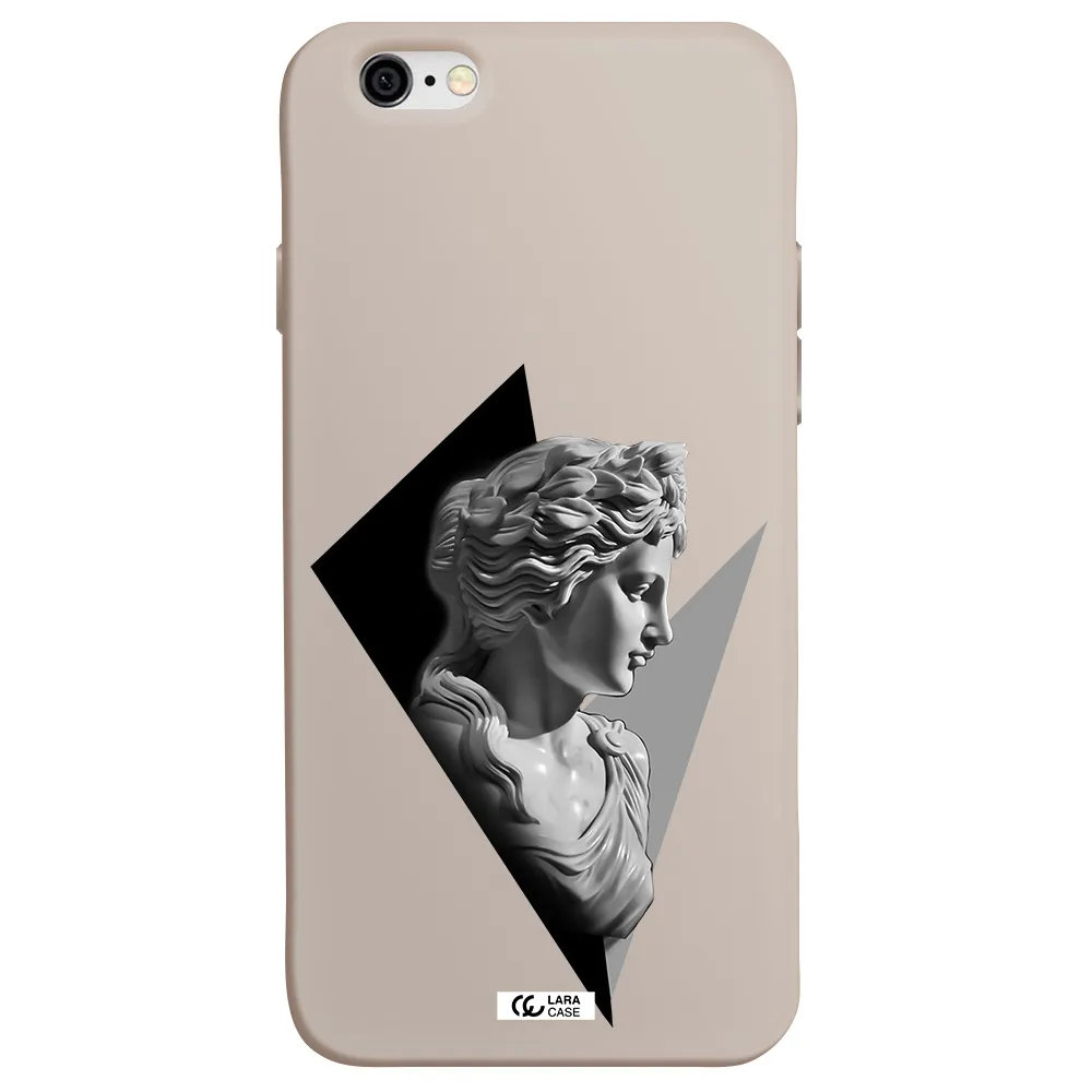 a close-up of a statue Apple iPhone 6 Silicone Stone Case