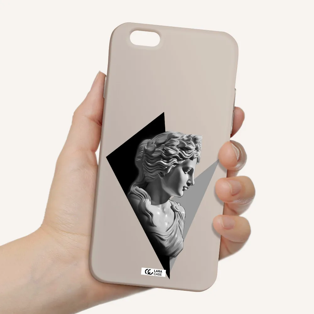 a close-up of a statue Apple iPhone 6 Silicone Stone Case