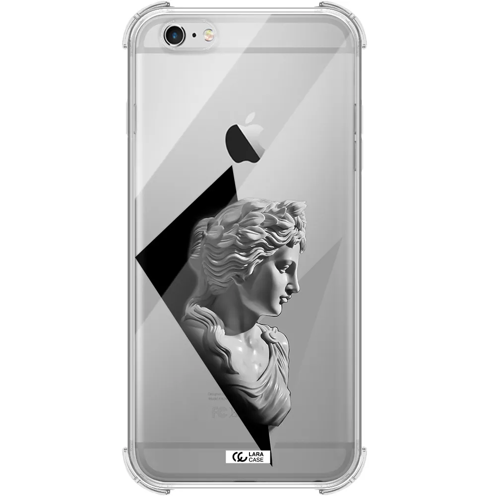 a close-up of a statue Apple iPhone 6S Clear PC Case