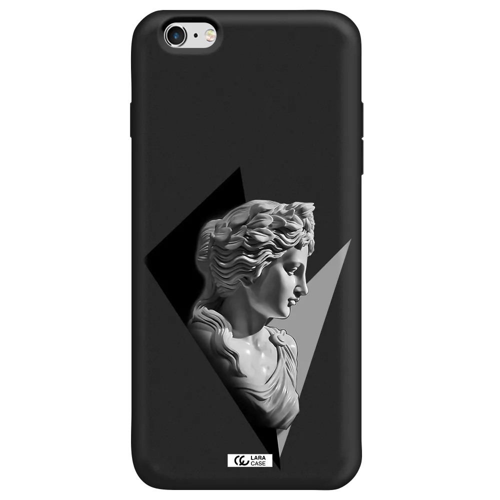 a close-up of a statue Apple iPhone 6S Silicone black Case