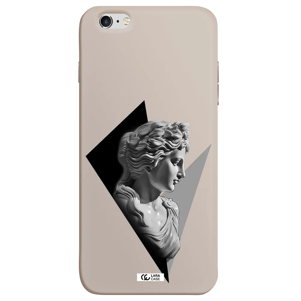 a close-up of a statue Apple iPhone 6S Silicone Stone Case