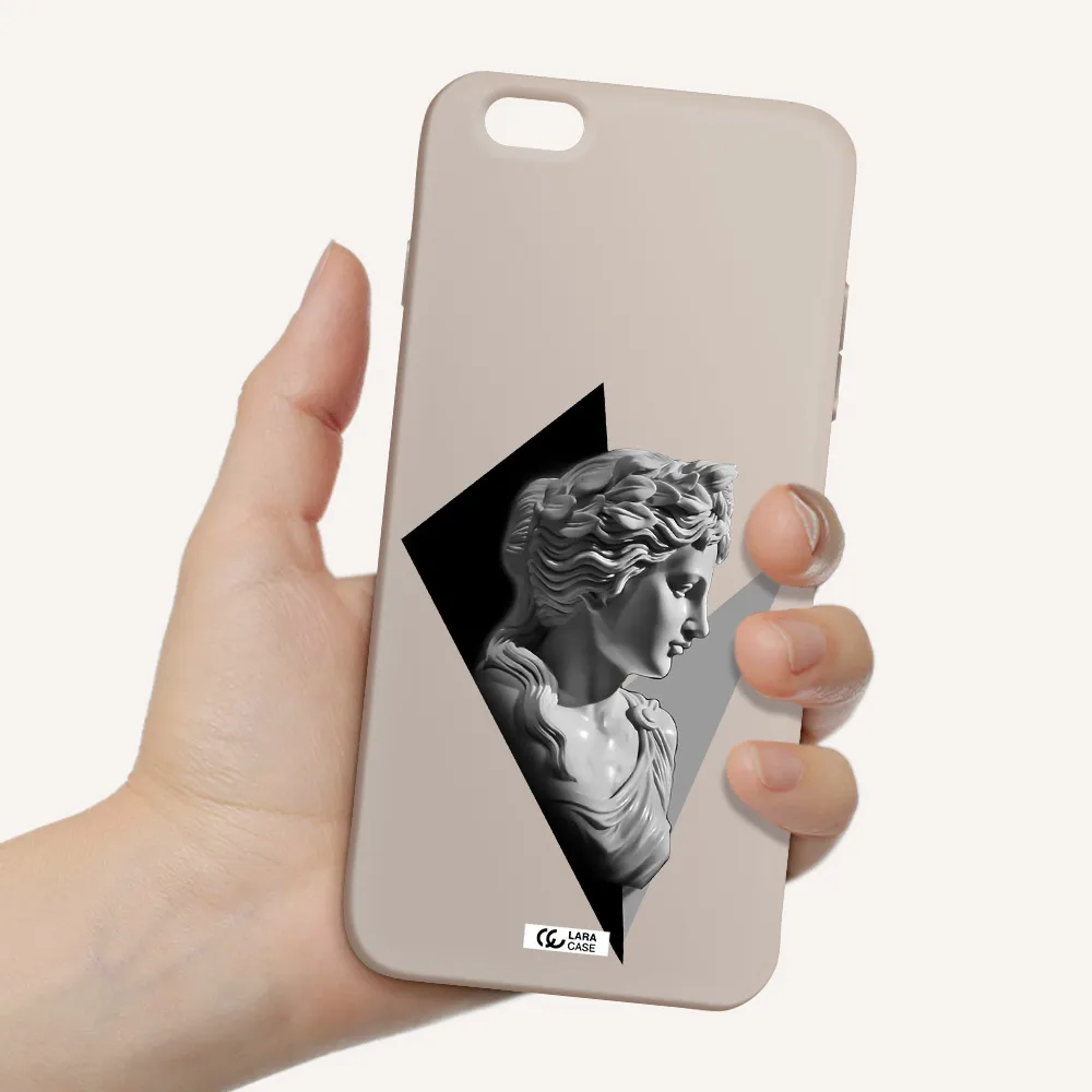 a close-up of a statue Apple iPhone 6S Silicone Stone Case
