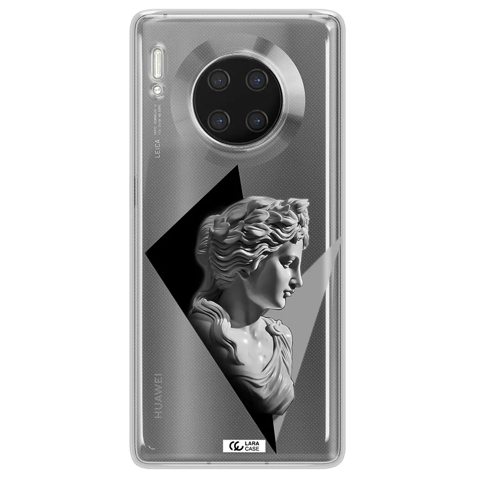 a close-up of a statue Huawei Mate 30 Pro Clear TPU Case