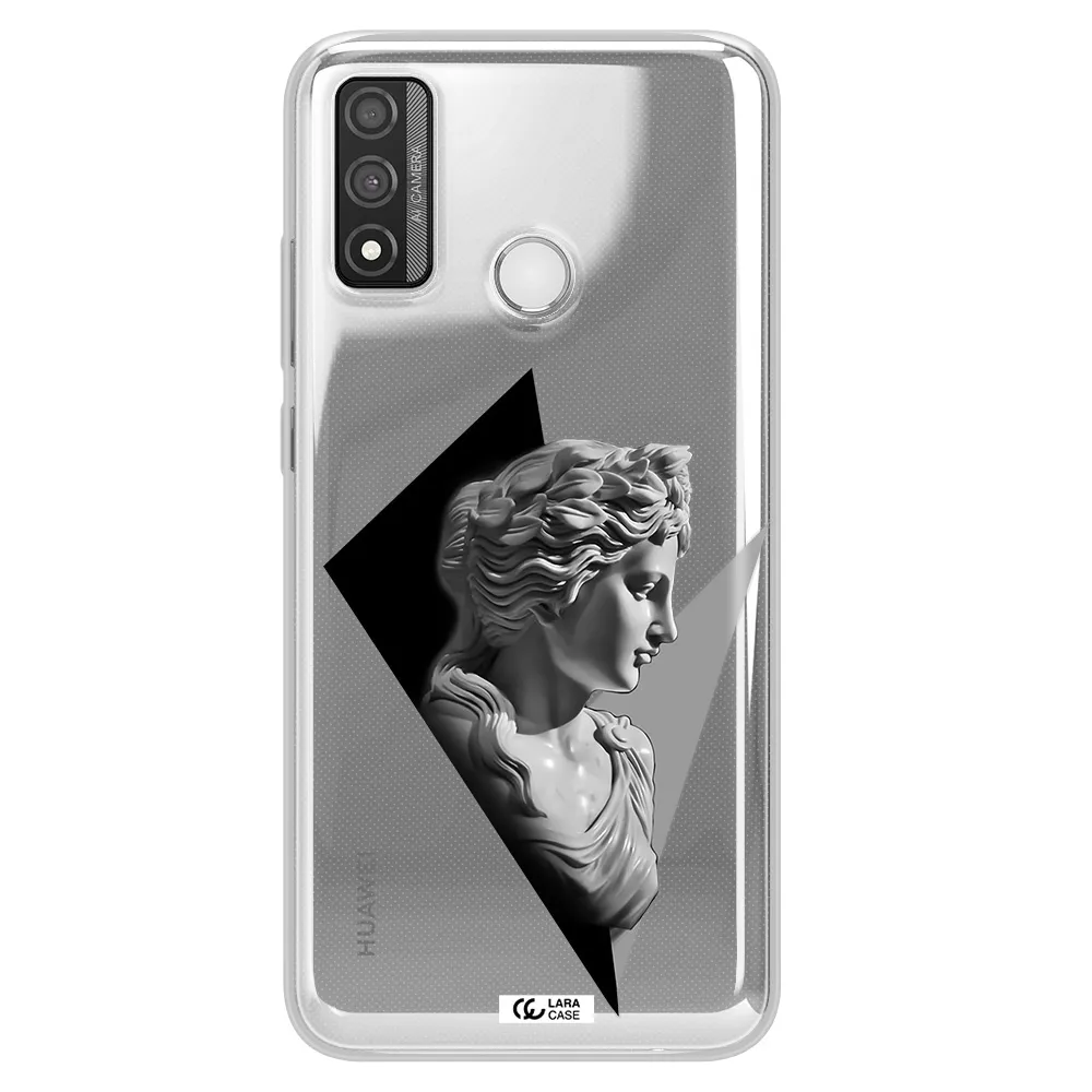 a close-up of a statue Huawei P Smart 2020 Clear TPU Case