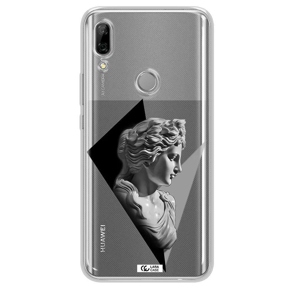 a close-up of a statue Huawei P Smart Z Clear TPU Case