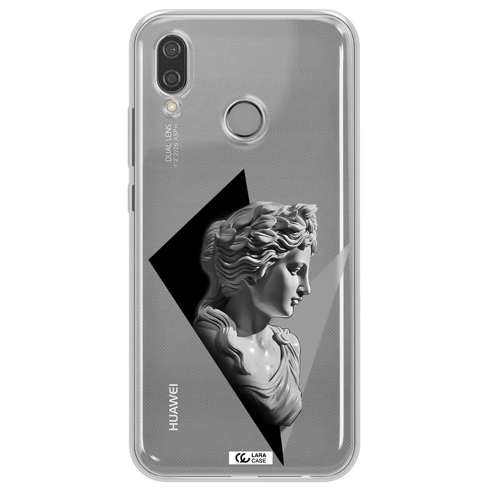 a close-up of a statue Huawei P20 Lite Clear TPU Case