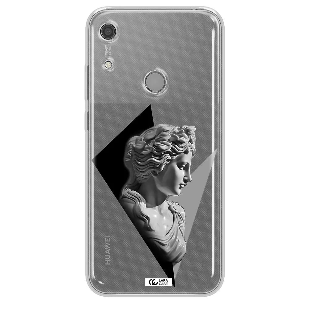 a close-up of a statue Huawei Y6S Clear TPU Case