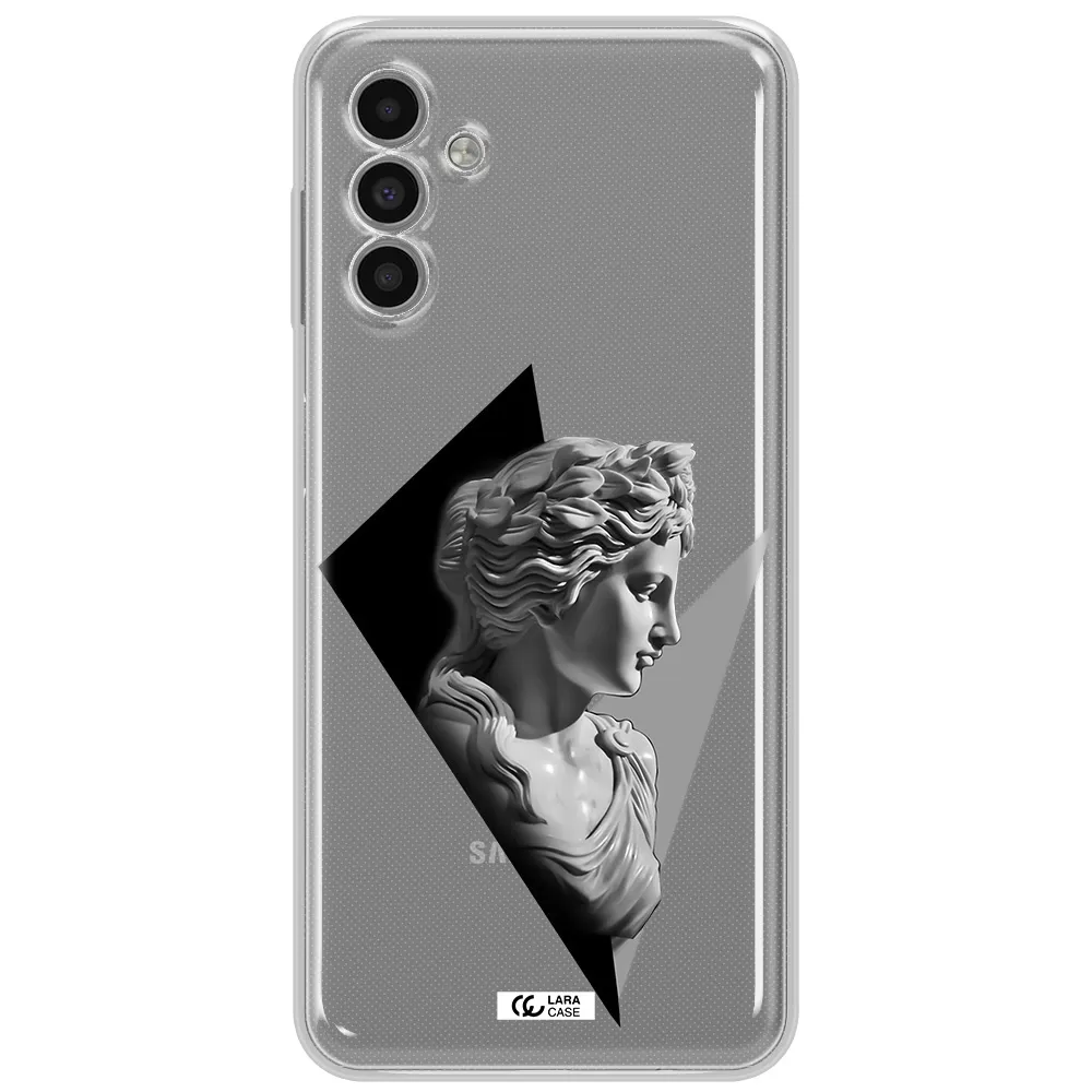 A Close-Up Of A Statue Samsung A13 5G Clear Tpu Case