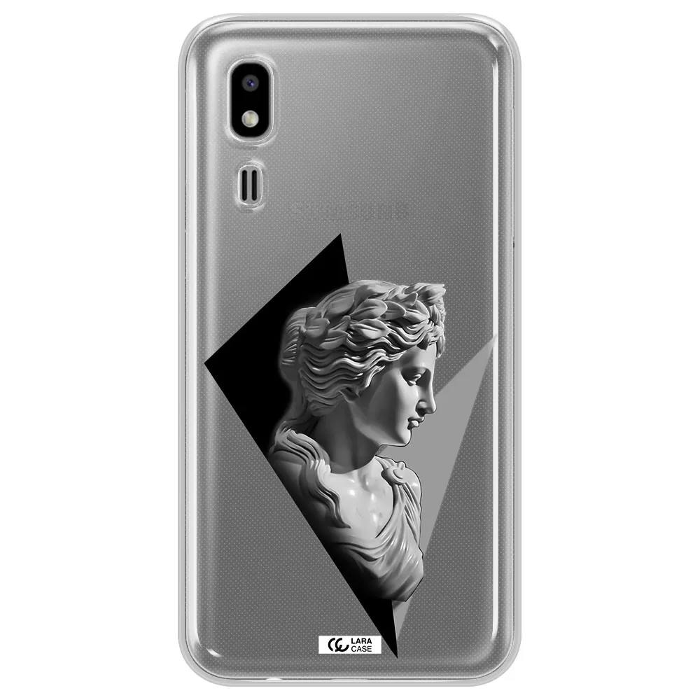 a close-up of a statue Samsung A2 Core Clear TPU Case