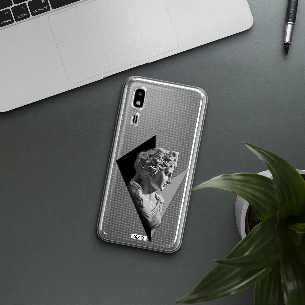 a close-up of a statue Samsung A2 Core Clear TPU Case