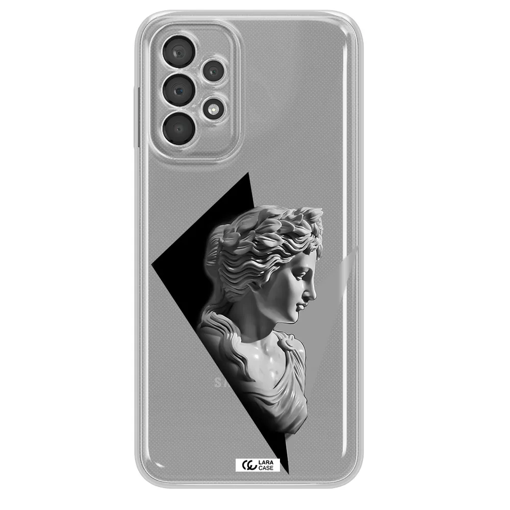 A Close-Up Of A Statue Samsung A23 5G Clear Tpu Case