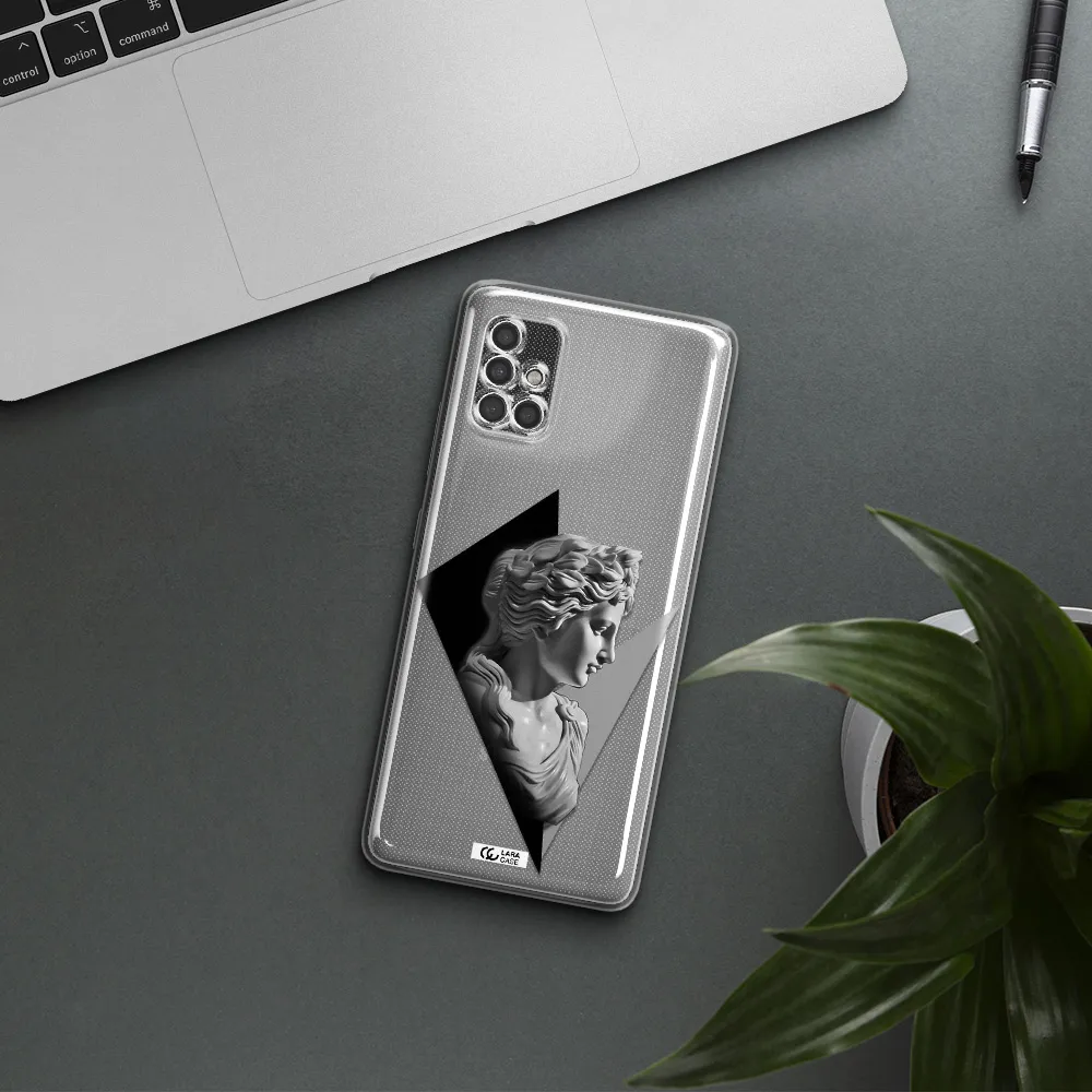 A Close-Up Of A Statue Samsung A40S Clear Tpu Case