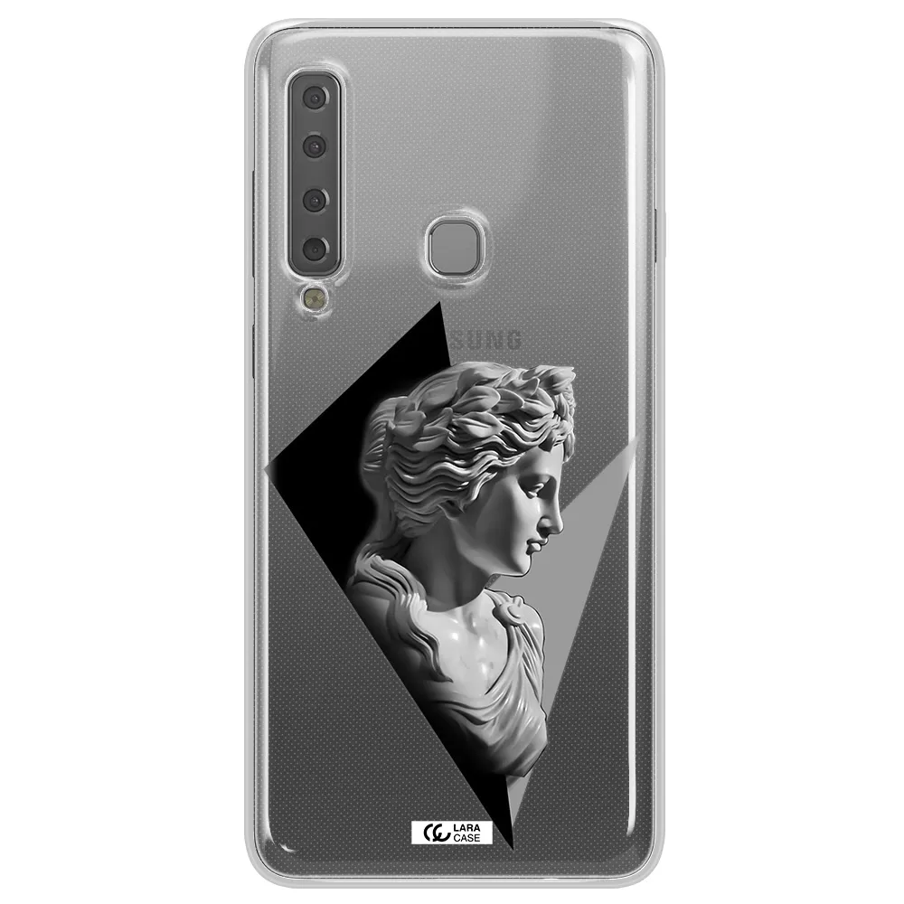 a close-up of a statue Samsung A9 2018 Clear TPU Case