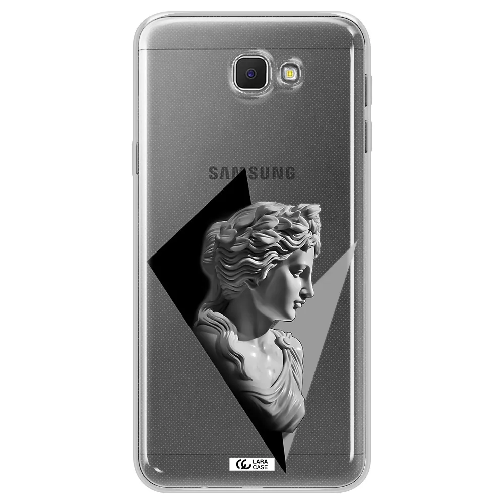 a close-up of a statue Samsung J5 Prime Clear TPU Case