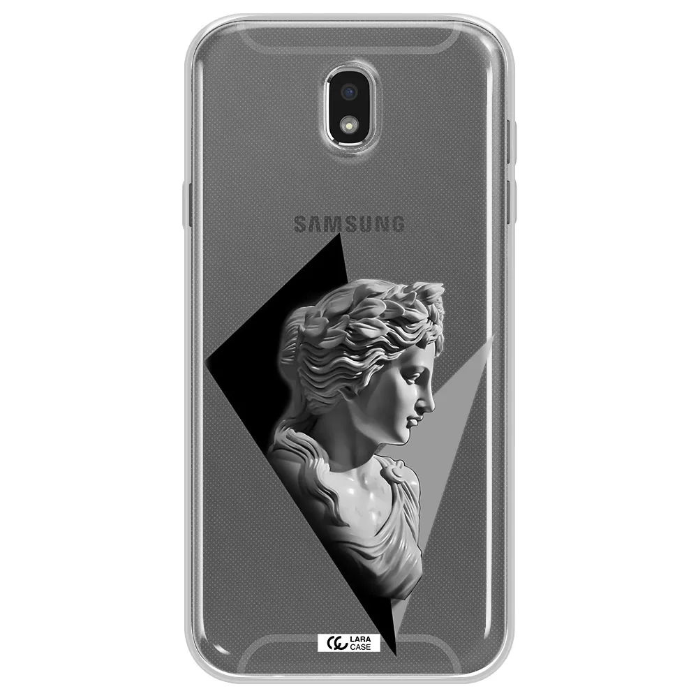 a close-up of a statue Samsung J7 Pro Clear TPU Case