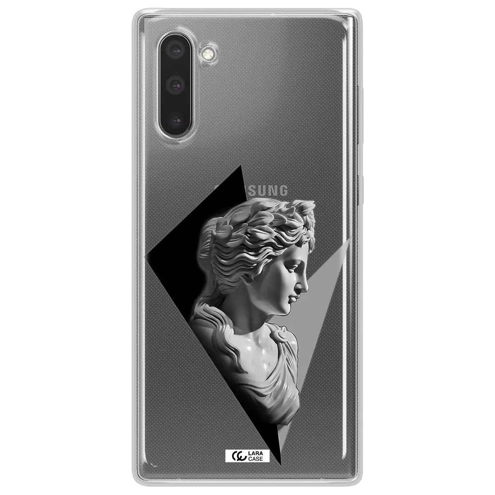 a close-up of a statue Samsung Note 10 Clear TPU Case