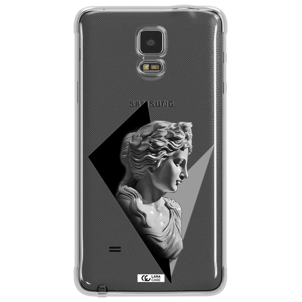 a close-up of a statue Samsung Note 4 Clear TPU Case