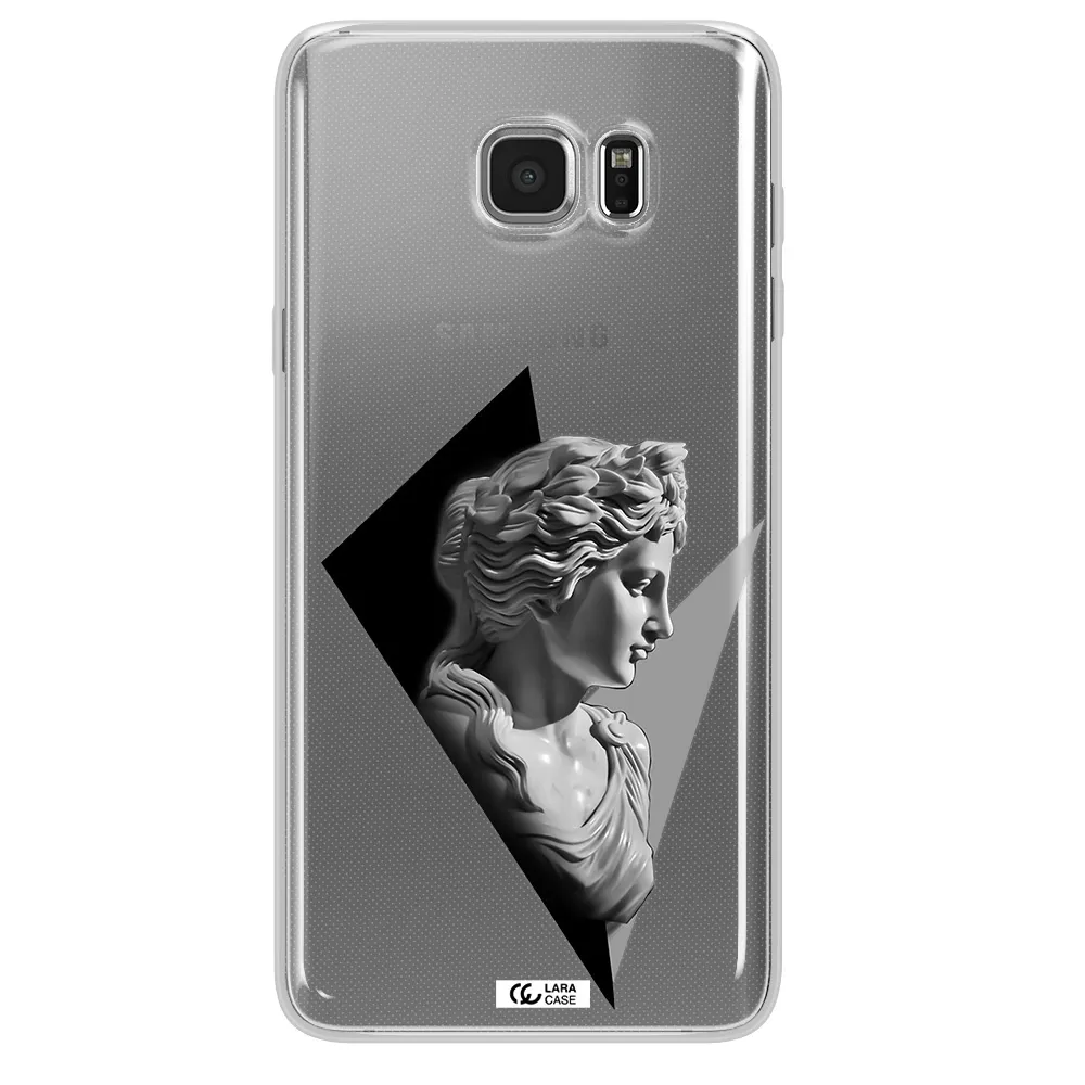 a close-up of a statue Samsung Note 5 Clear TPU Case