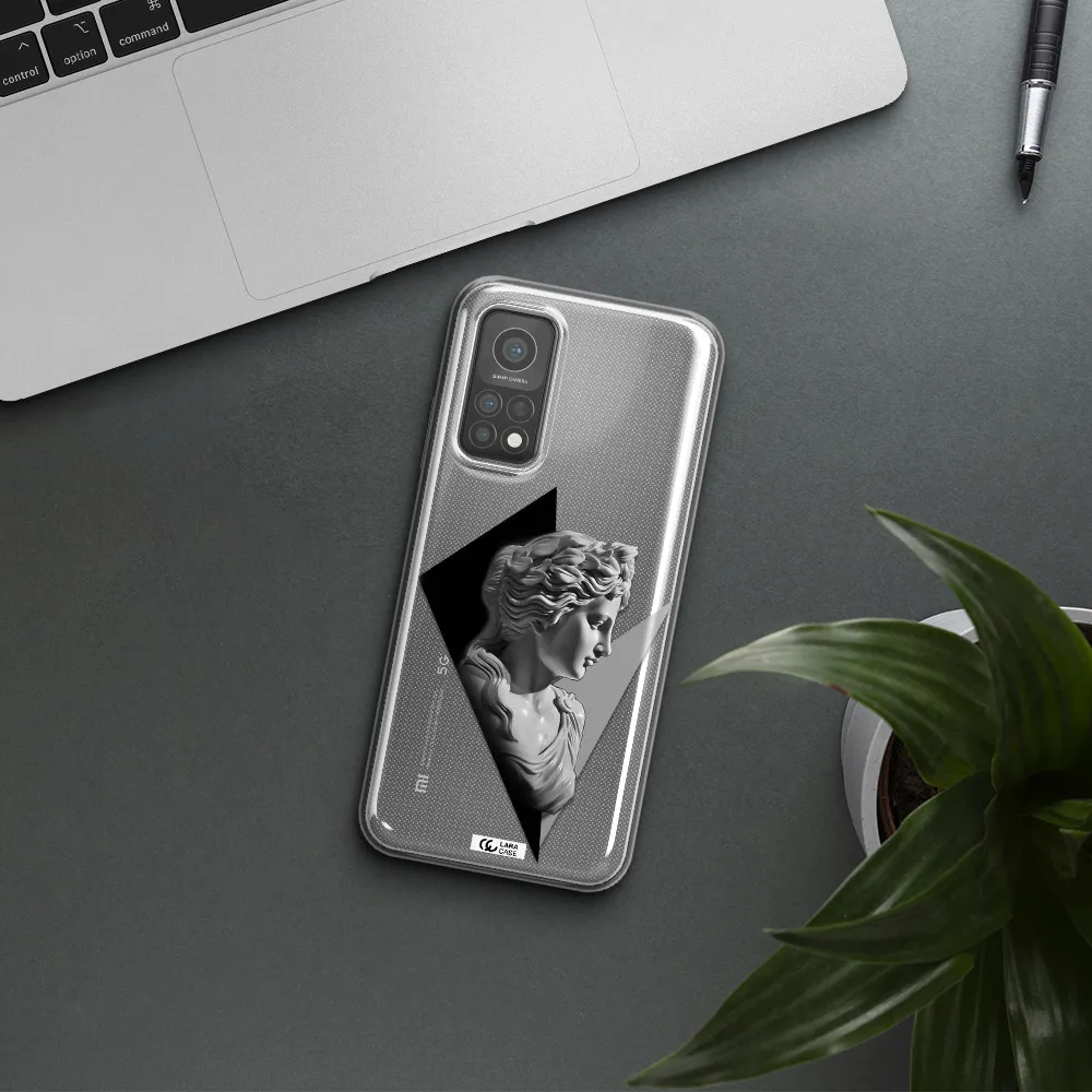 a close-up of a statue Xiaomi Mi 10 T Pro Clear TPU Case