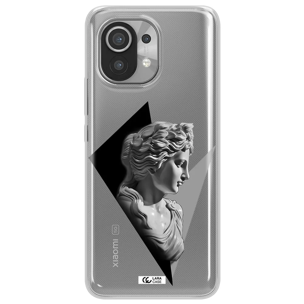 a close-up of a statue Xiaomi Mi 11 Clear TPU Case