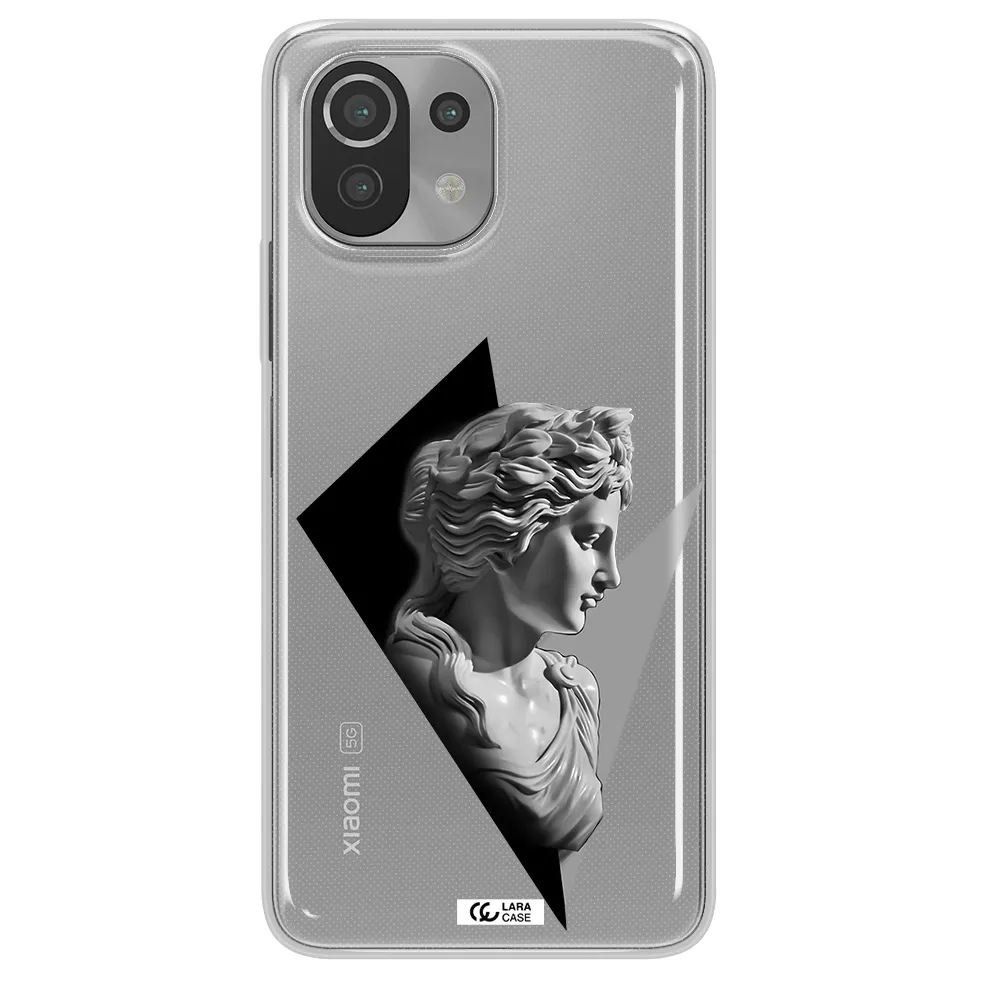 a close-up of a statue Xiaomi Mi 11 Lite Clear TPU Case