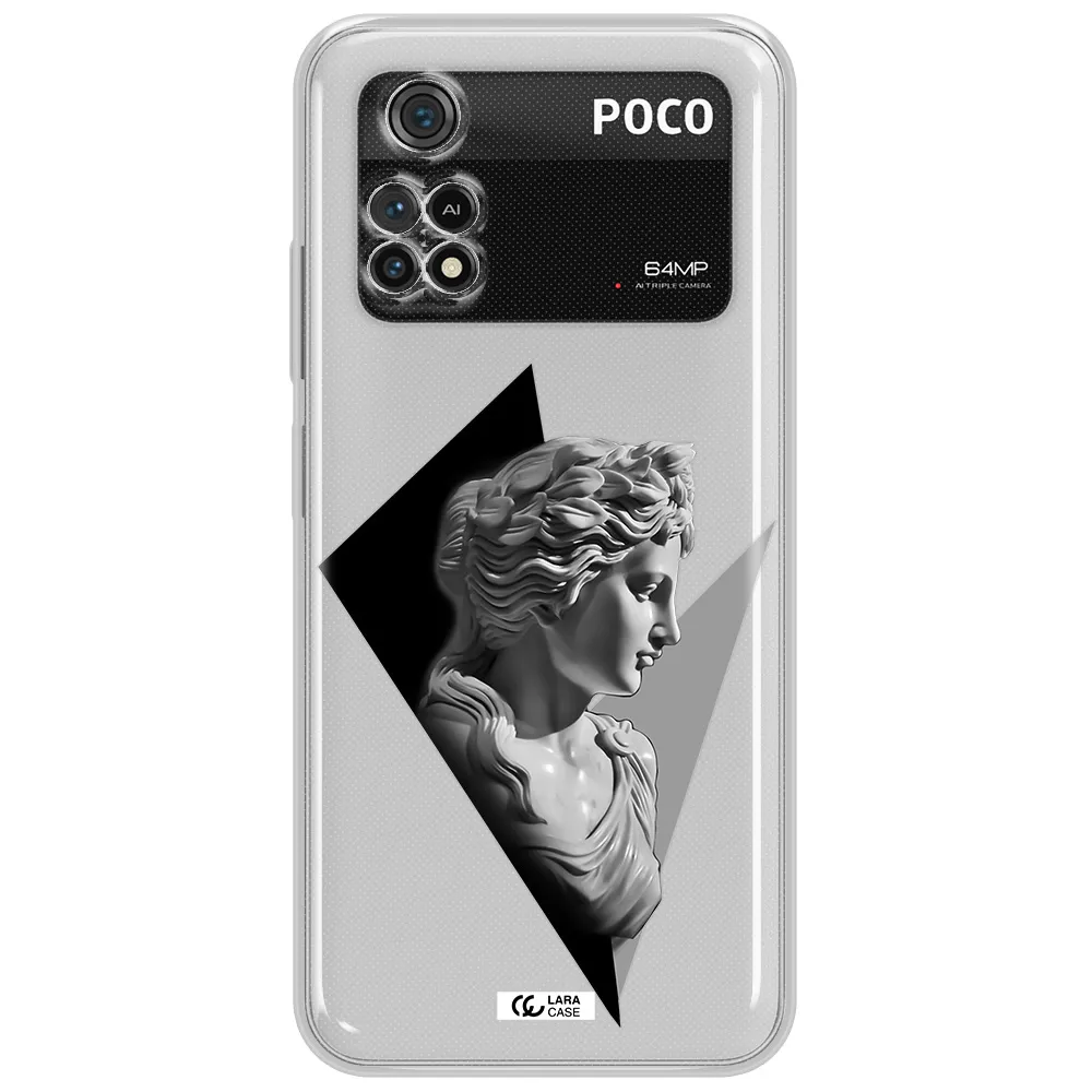 A Close-Up Of A Statue Xiaomi Poco M4 Pro 4G Clear Tpu Case