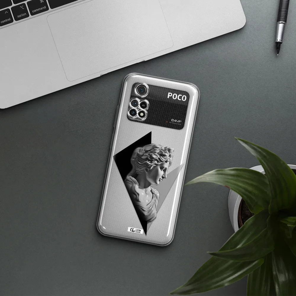 A Close-Up Of A Statue Xiaomi Poco M4 Pro 4G Clear Tpu Case