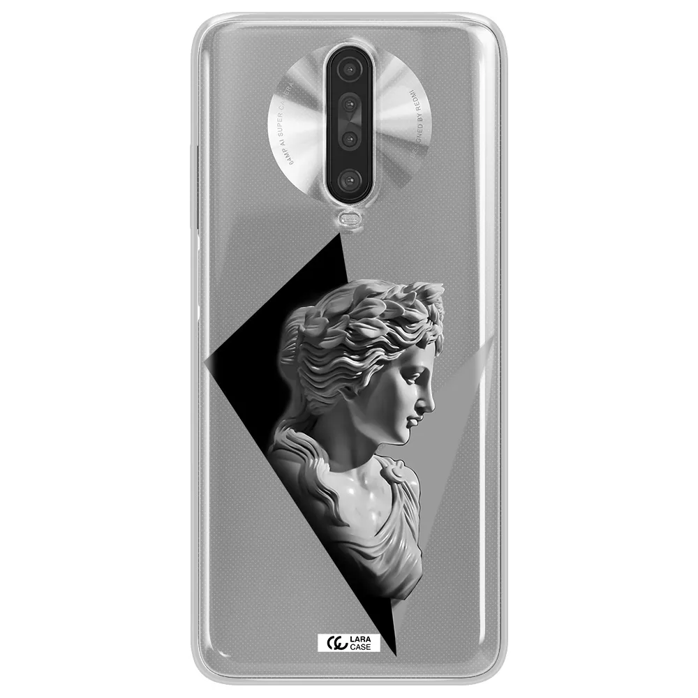 a close-up of a statue Xiaomi Redmi K30 Clear TPU Case