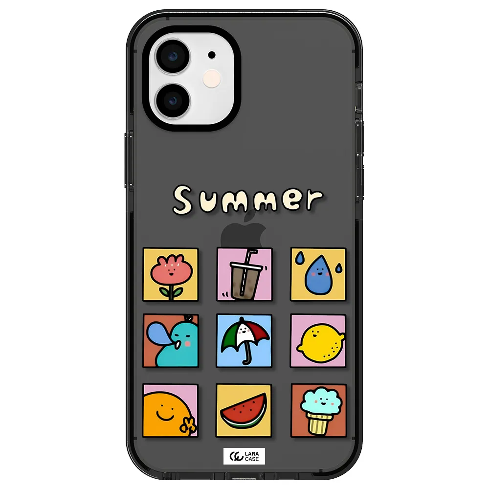 summer vibes Apple iPhone 11 impact Smoke Black Case