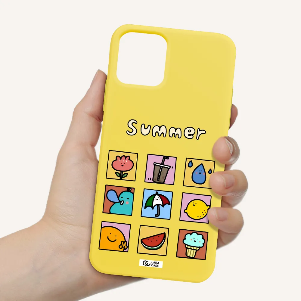 summer vibes Apple iPhone 11 pro max Silicone canary yellow Case