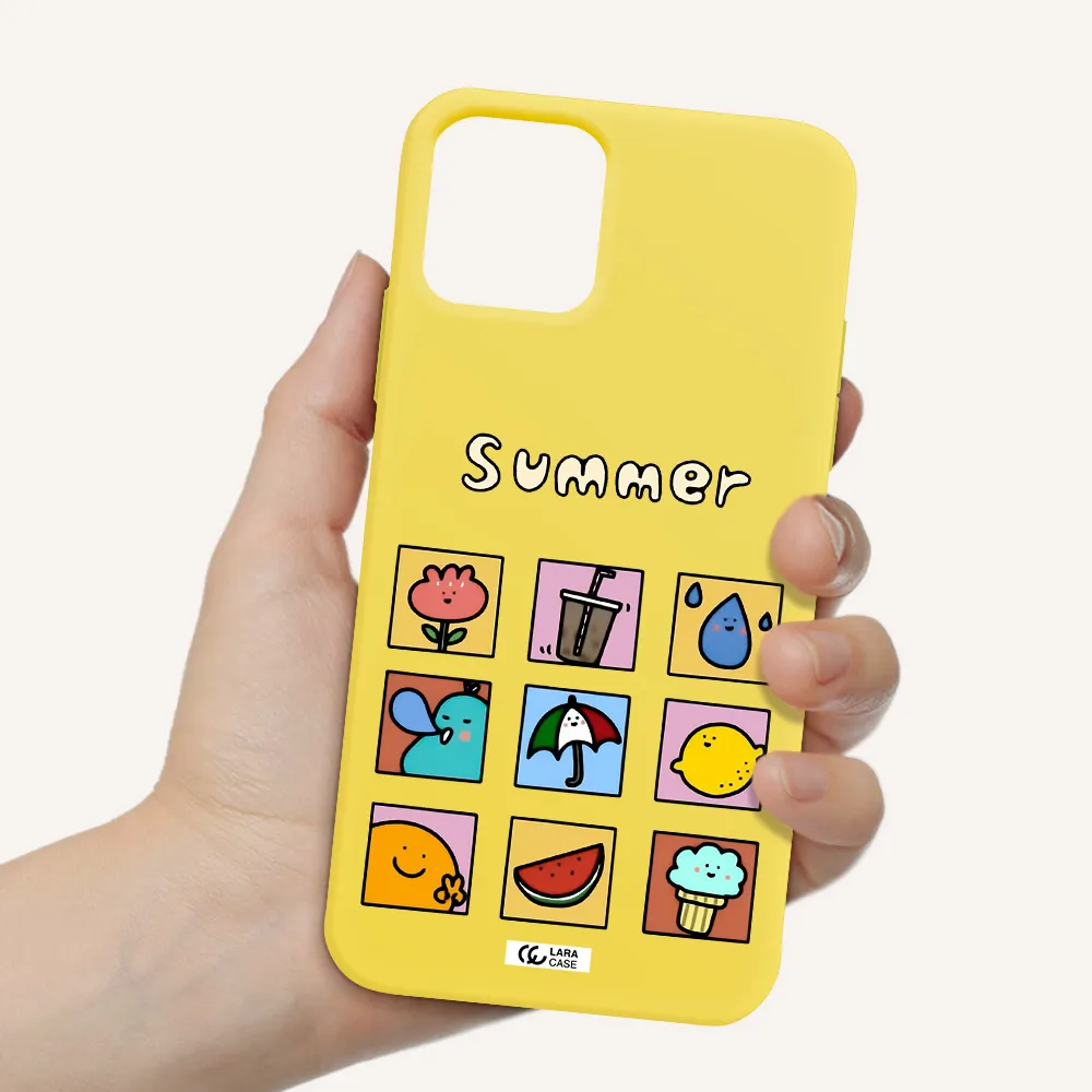 summer vibes Apple iPhone 11 pro Silicone canary yellow Case