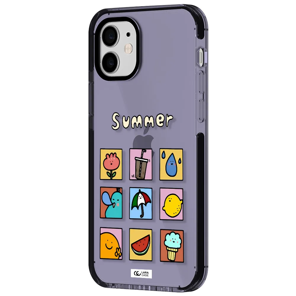 summer vibes Apple iPhone 12 impact Lilac Case
