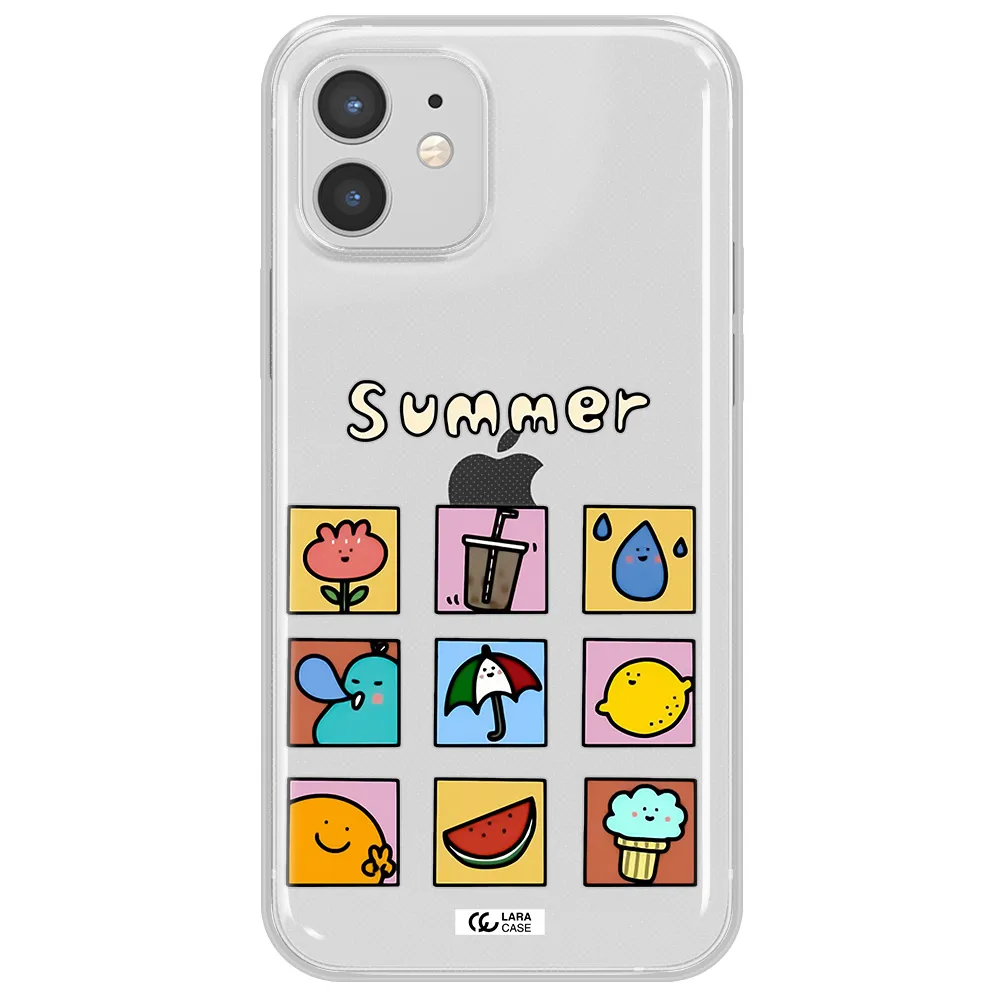 summer vibes Apple iPhone 12 mini Clear TPU Case
