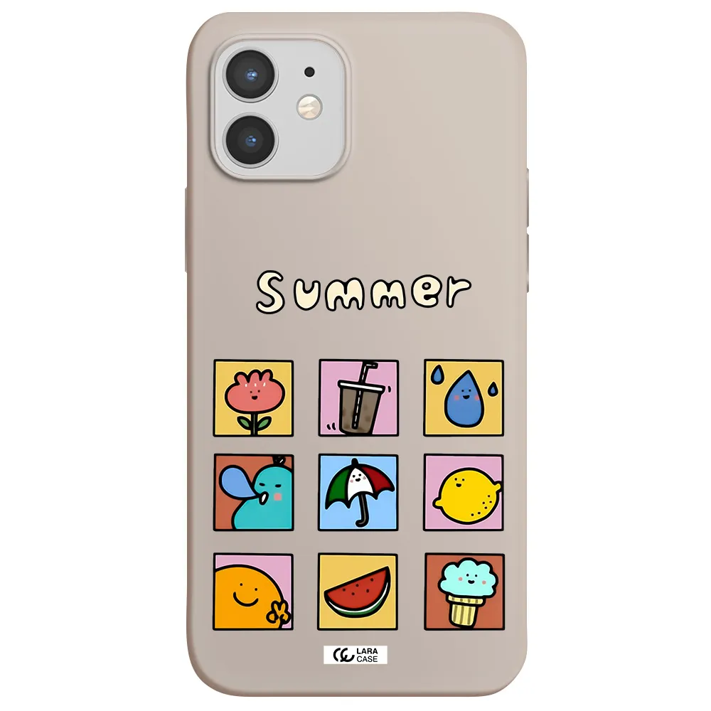 summer vibes Apple iPhone 12 mini Silicone Stone Case