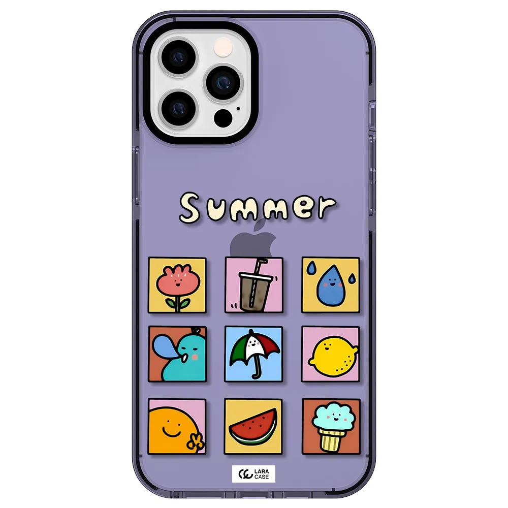 summer vibes Apple iPhone 12 pro max impact Lilac Case
