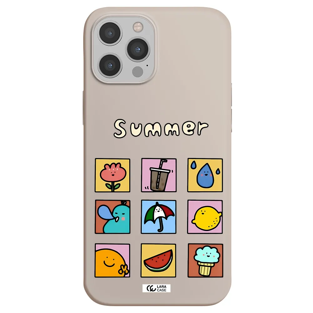 summer vibes Apple iPhone 12 pro max Silicone Stone Case